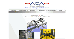 Desktop Screenshot of aca-gmbh.com